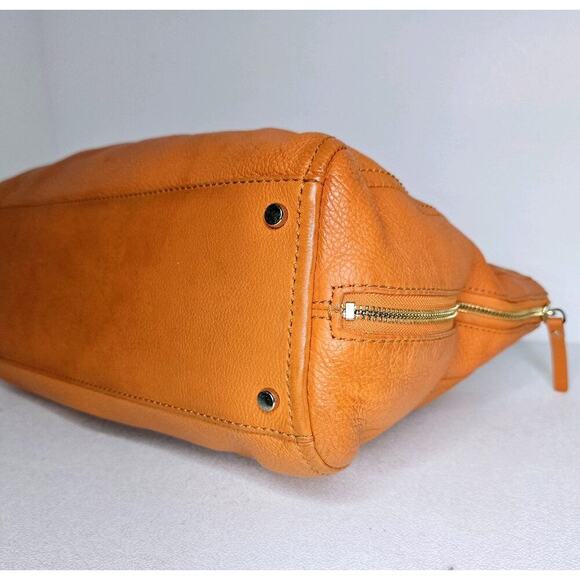 Kate Spade Andee Cobble Hill Satchel Pebble Leather Orange - Picture 9 of 12